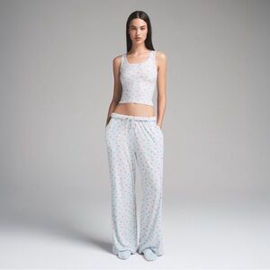 NWT SKIMS SET Soft Lounge Tank Top + Pants Set Team USA Navy Large